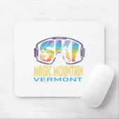 Ski Magic Mountain Vermont Skiurlaub Mousepad (Mit Mouse)