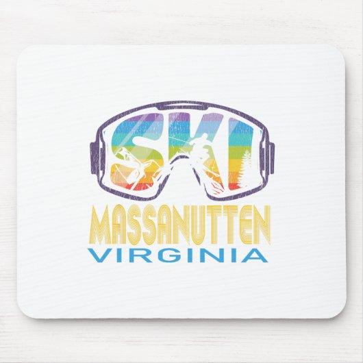 Ski Manutten Vermont Skiurlaub Mousepad (Vorne)