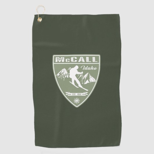 Ski McCall Idaho Golfhandtuch (Vorderseite)