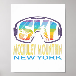 Ski Mccauley Mountain New York Skiurlaub Poster