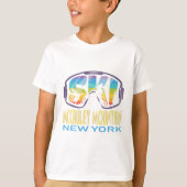 Ski Mccauley Mountain New York Skiurlaub T-Shirt (Vorderseite)