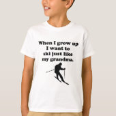 Ski mögen meine Großmutter T-Shirt (Vorderseite)