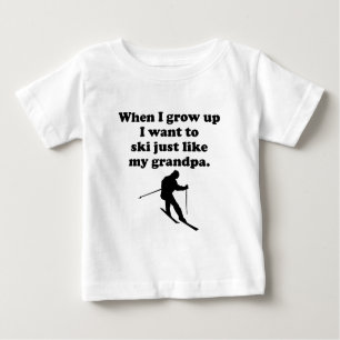 Ski mögen meinen Großvater Baby T-shirt