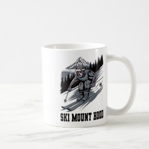 Ski-Monster rast den Mount Hood in Oregon hinunter Kaffeetasse
