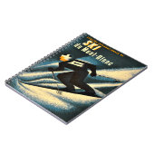 Ski Mont Blanc 1951 Vintages französisches Skiplak Notizblock (Linke Seite)