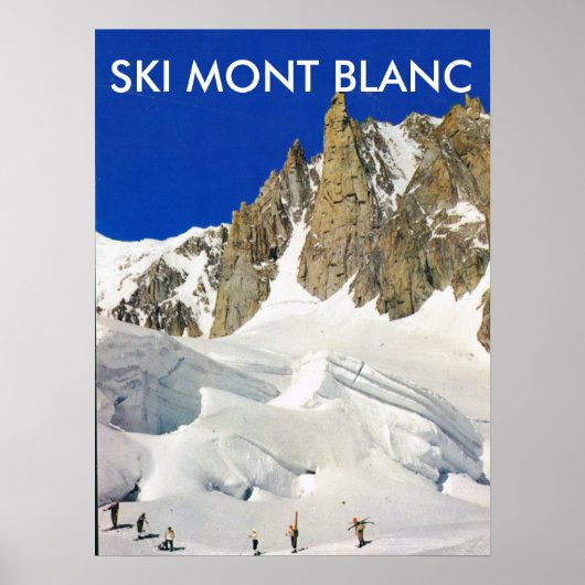 Ski Mont Blanc, Frankreich Poster (Vorne)