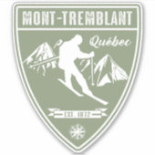 Ski Mont-Tremblant Quebec Aufkleber (Vorderseite)
