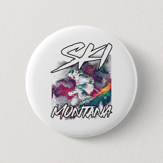 Ski Montana Im Fünfspänner über den Gotthard Button (Vorderseite)