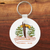 Ski Mount Abram Greenwood Button Schlüsselanhänger (Vorderseite)
