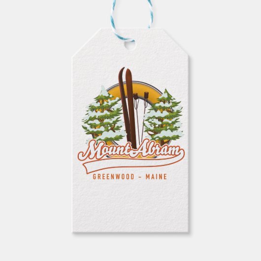 Ski Mount Abram Greenwood Geschenkanhänger (Vorderseite)