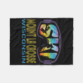 Ski Mount La Crosse Wisconsin Skiurlaub  Fleecedecke (Vorderseite (Horizontal))