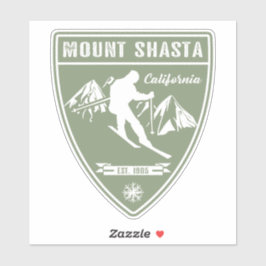 Ski Mount Shasta California Aufkleber