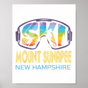 Ski Mount Sunapee New Hampshire Skiferien Poster