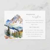 Ski Mountain Telluride Colorado Hochzeitsempfang Begleitkarte (Vorderseite)
