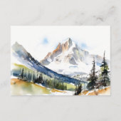 Ski Mountain Telluride Colorado Hochzeitsempfang Begleitkarte (Rückseite)