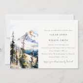 Ski Mountain Telluride Colorado Probe Abendessen Einladung (Vorderseite)