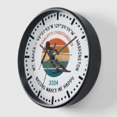 Ski Mt. Baker, Washington - Lady Skier, Schwarzer  Uhr (Winkel)