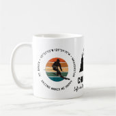 Ski Mt. Baker, Washington - Man Skier, Schwarzer T Kaffeetasse (Links)