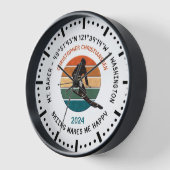 Ski Mt. Baker, Washington - Man Skier, Schwarzer T Uhr (Winkel)