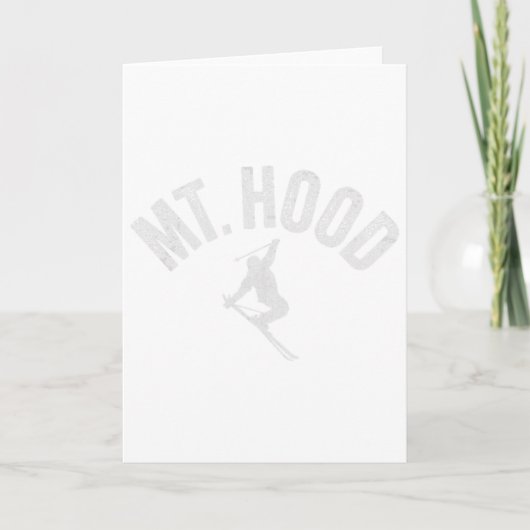 Ski Mt Hood oder (oregon) Cooler Berg Hood Winter Karte (Vorderseite)