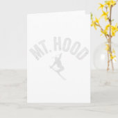 Ski Mt Hood oder (oregon) Cooler Berg Hood Winter Karte (Gelbe Blume)