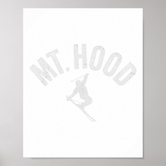 Ski Mt Hood oder (oregon) Cooler Berg Hood Winter  Poster (Vorne)