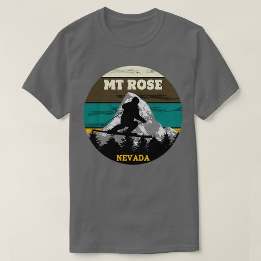 Ski Mt Rosen Skipisten Nevada T-Shirt (Design vorne)