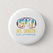 Ski Mt Shasta California Skiurlaub Button (Vorderseite)