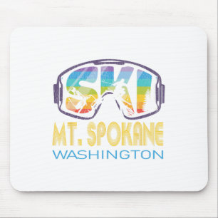 Ski Mt Spokane Washington Skiurlaub Mousepad