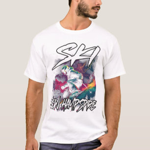 Ski New Hampshire Abenteuer Skifahren Nh Usa T-Shirt
