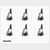 Ski New Hampshire Runder Aufkleber (Blatt)