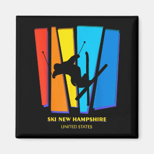 Ski new hampshire vereinigte staaten ski skifahren magnet