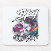 Ski New York Abenteuer Skifahren Skifahren New Yor Mousepad (Vorne)