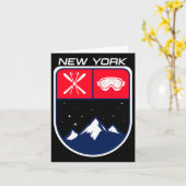 Ski New York Mountain Skipass Skipass Po Karte (Gelbe Blume)