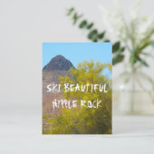 Ski Nipple Rock Postkarte (Stehend Vorderseite)