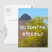 Ski Nipple Rock Postkarte (Vorne/Hinten)