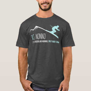 Ski Nonno Funny Niedlicher Winter Skipass T-Shirt