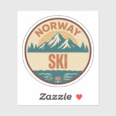 Ski, Norge Norwegen Aufkleber (Blatt)