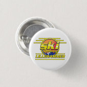 Ski Norwegen Lillehammer 80er vibe Button (Vorne & Hinten)