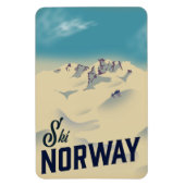 Ski Norwegen Magnet (Vertikal)