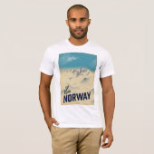 Ski Norwegen T-Shirt (Vorne ganz)