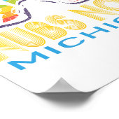 Ski Nubs Nob Michigan Skiurlaub Poster (Ecke)