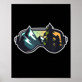 Ski Oberammergau Bergski fahren T Männer und Fraue Poster