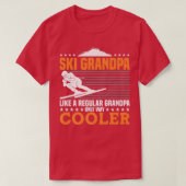 Ski Opa nur viel Cooler Skifahren Grandfath T-Shirt (Design vorne)