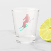 Ski Opening Skier Weihnachten Neujahr Schnapsglas (Rückseite)