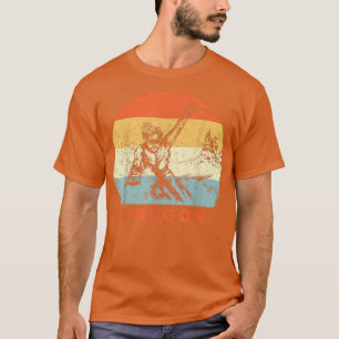 Ski Oregon Vintag Retro Snow Sking T-Shirt