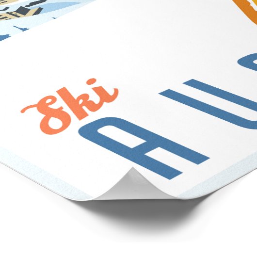 Ski Österreich Poster (Ecke)