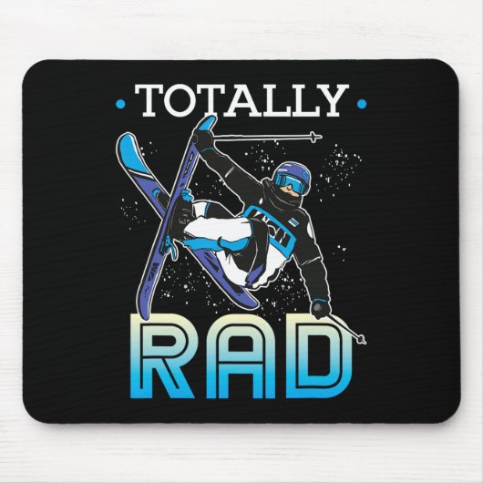 Ski-Outfit Nordischer Skifahrer Ski Total Rad Mousepad (Vorne)