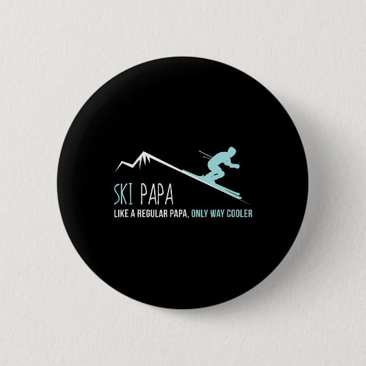 Ski Papa Button (Vorderseite)