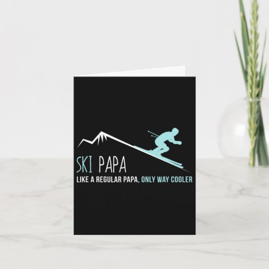 Ski Papa Karte (Vorderseite)
